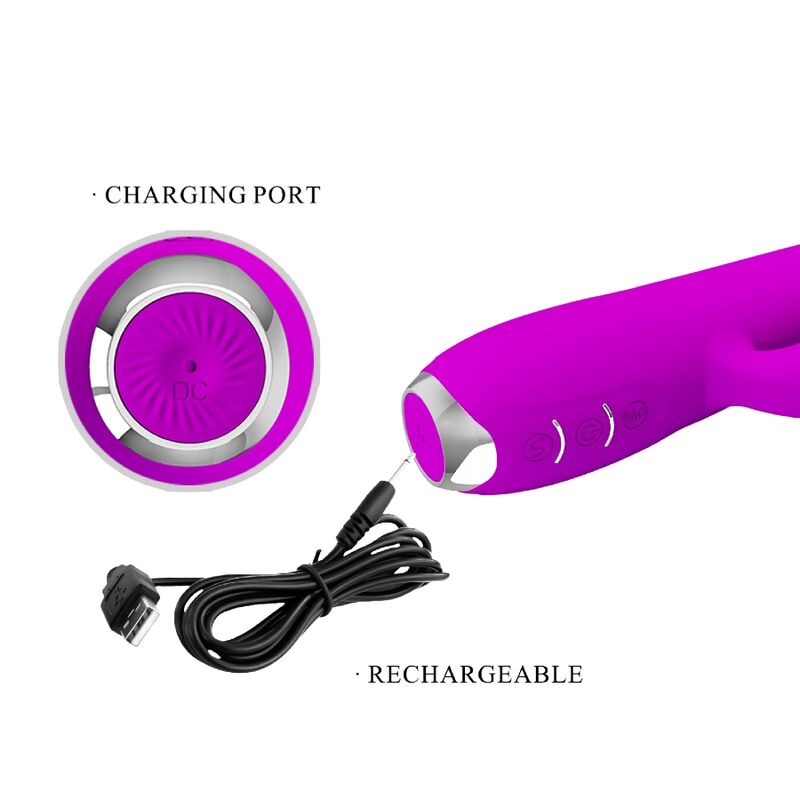 PRETTY LOVE - VIBRADOR-SUCCIONADOR RECARGABLE REGINA MORADO