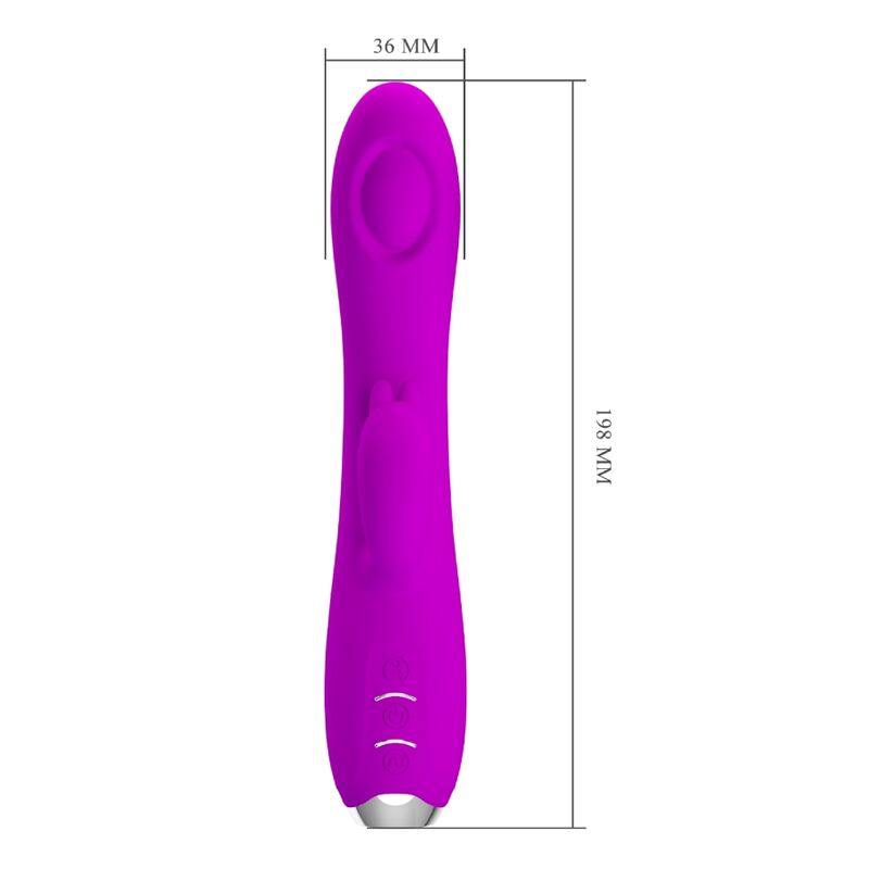 PRETTY LOVE - VIBRADOR-SUCCIONADOR RECARGABLE REGINA MORADO
