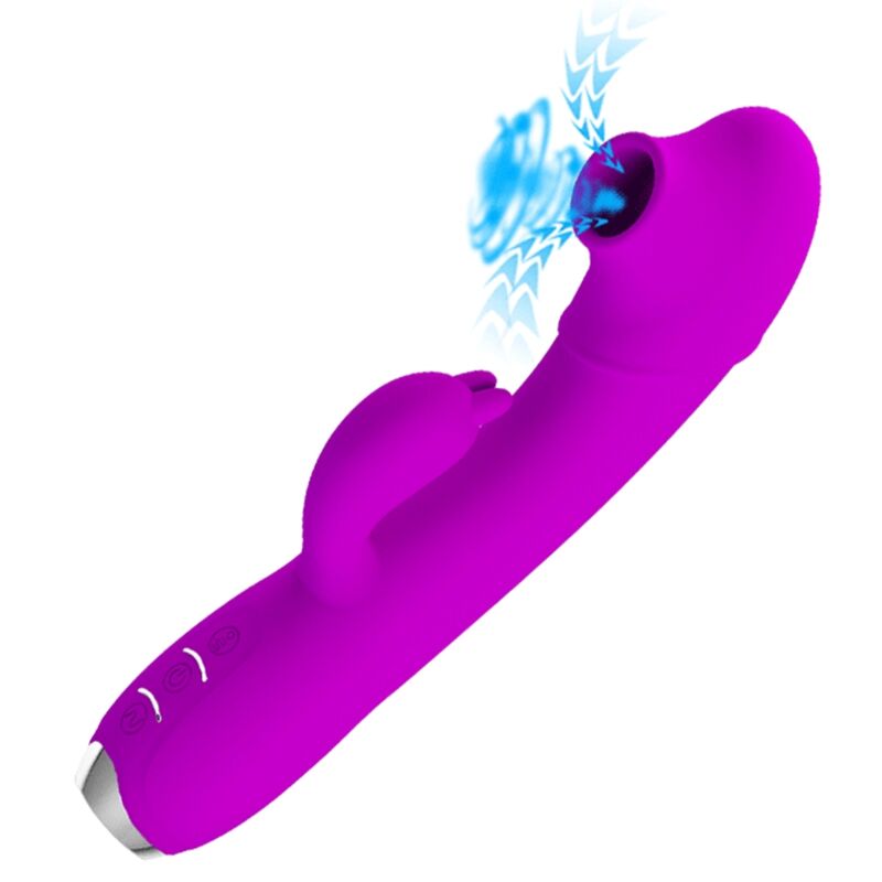 PRETTY LOVE - VIBRADOR-SUCCIONADOR RECARGABLE REGINA MORADO