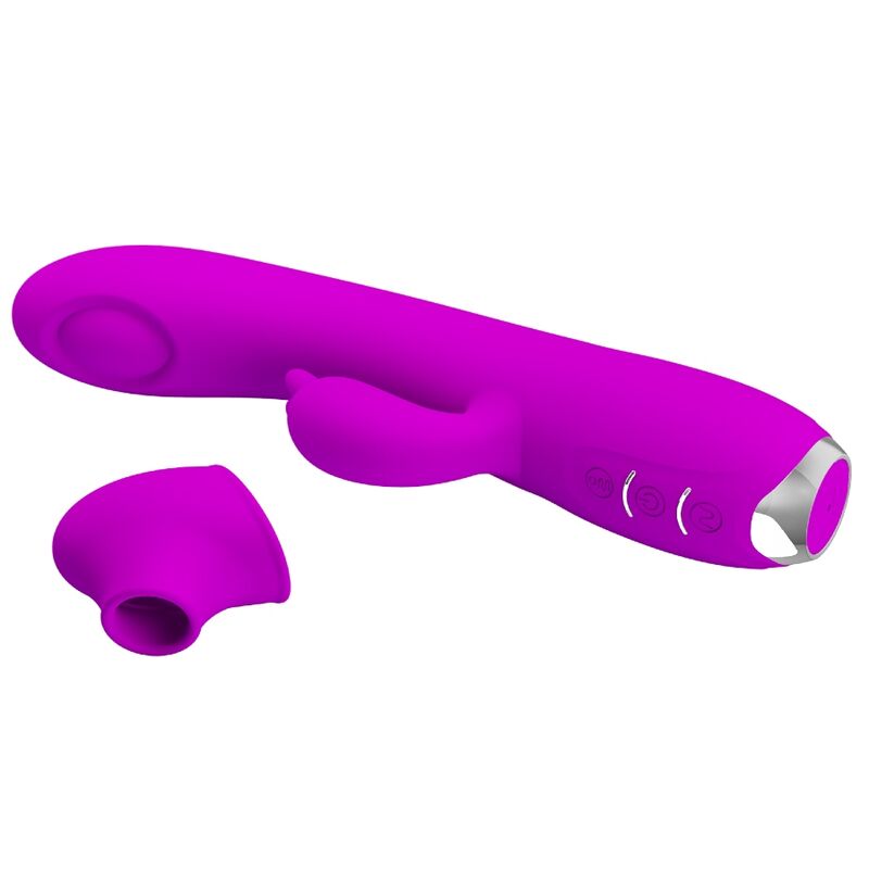 PRETTY LOVE - VIBRADOR-SUCCIONADOR RECARGABLE REGINA MORADO