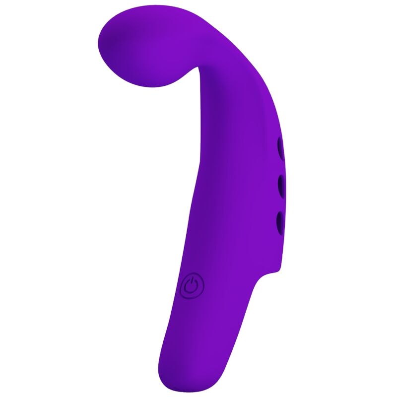 PRETTY LOVE - VIBRADOR DE DEDO RECARGABLE GORGON PÚRPURA