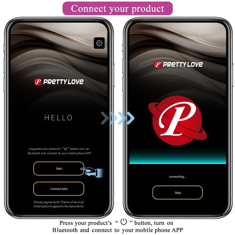 PRETTY LOVE - HUEVO VIBRADOR NYMPH CONTROLADO POR APLICACIÓN MORADO