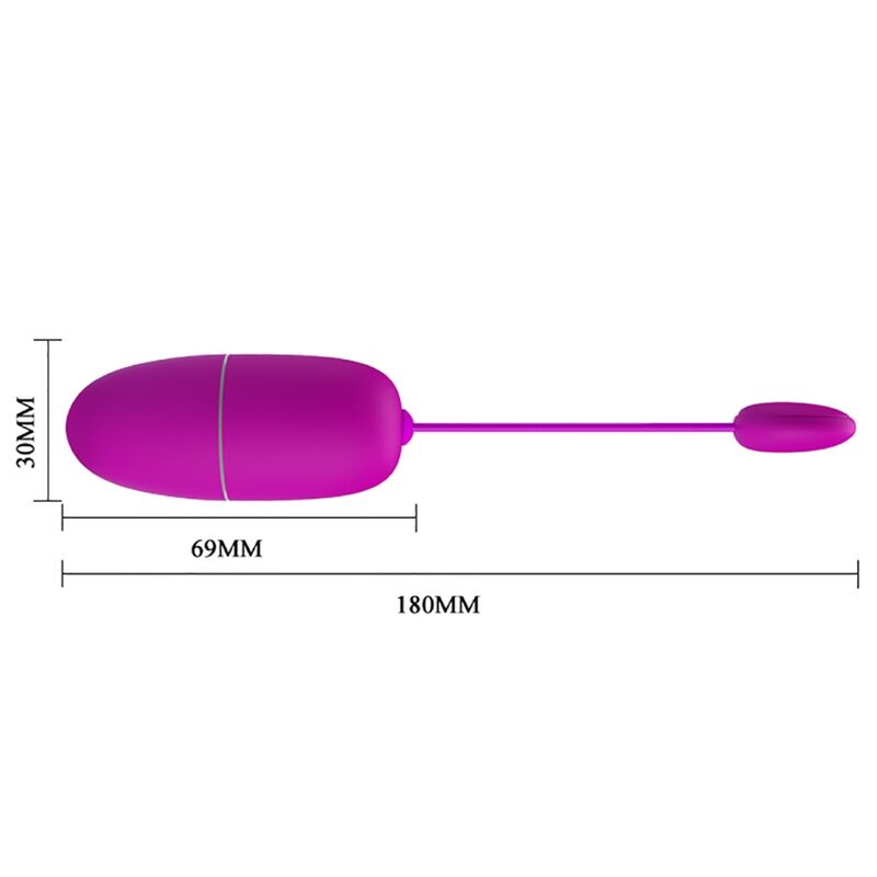 PRETTY LOVE - HUEVO VIBRADOR NYMPH CONTROLADO POR APLICACIÓN MORADO