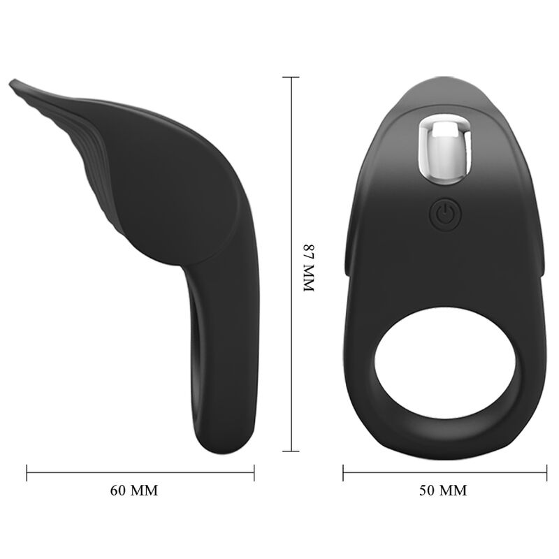 PRETTY LOVE - ANILLO VIBRADOR PARA EL PENE SUSANNA NEGRO