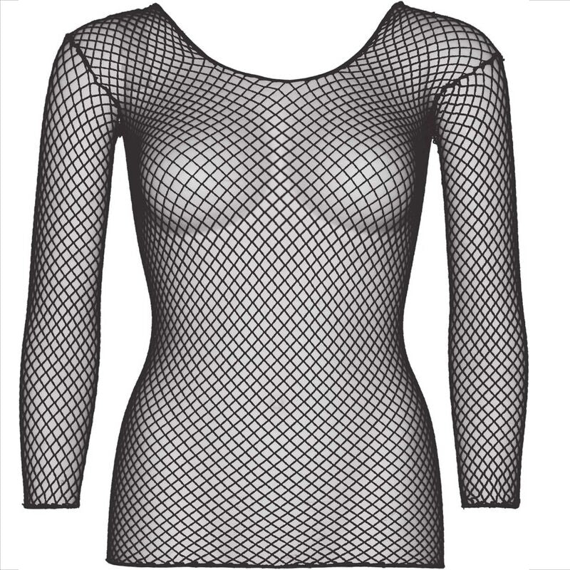 LEG AVENUE - CAMISETA DE MANGA LARGA DE RED NEGRA