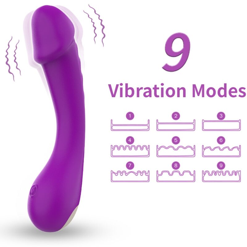 ARMONY - DILDO VIBRADOR PUNTO G SILICONA MORADO