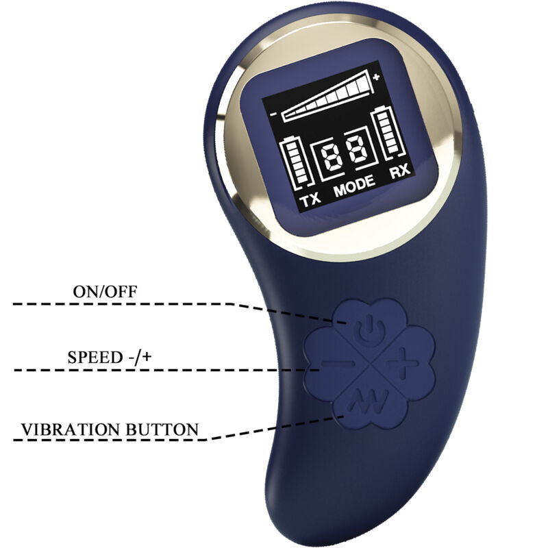 PRETTY LOVE - HUEVO VIBRADOR MINA CONTROL REMOTO AZUL