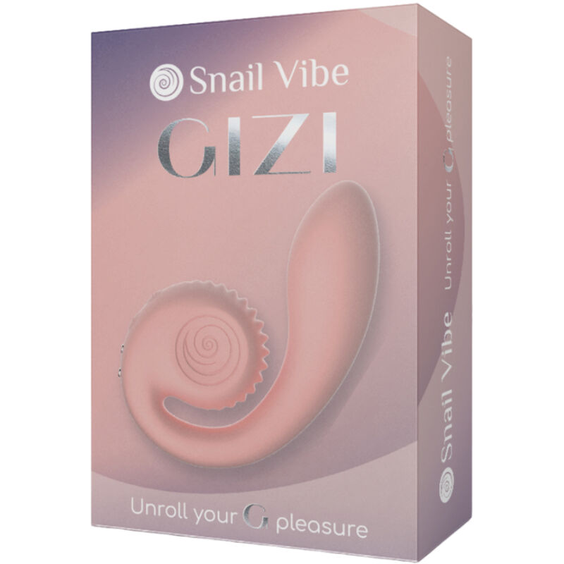 VIBRADOR DE CARACOL - ESTIMULADOR DOBLE GIZI ROSA