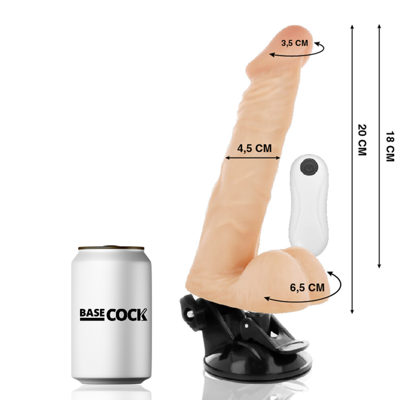 BASECOCK - CONTROL REMOTO ARTICULABLE REALISTA CARNE 20 CM -O- 4.5 CM