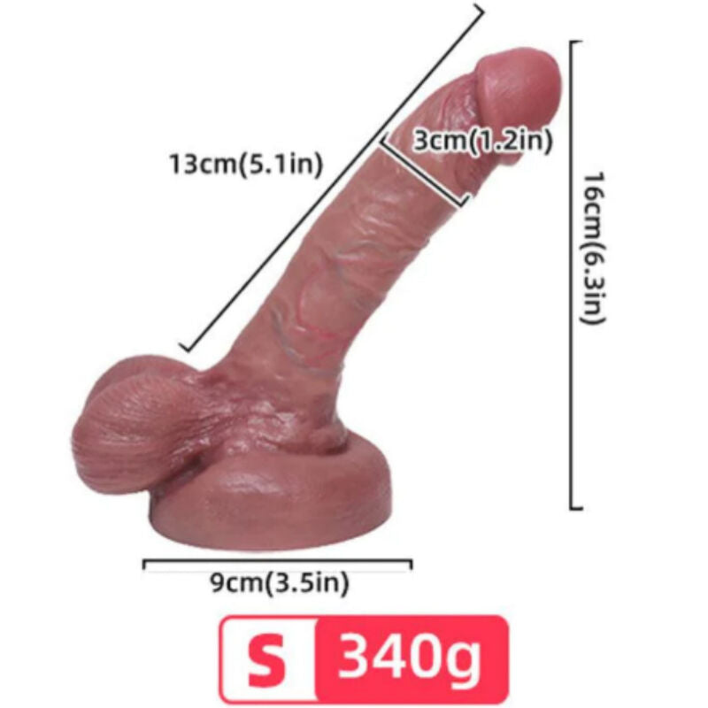 ARMONY - DILDO REALISTA DE SILICONA LÍQUIDA 13 CM