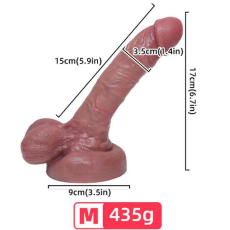 ARMONY - DILDO REALISTA DE SILICONA LÍQUIDA 15 CM