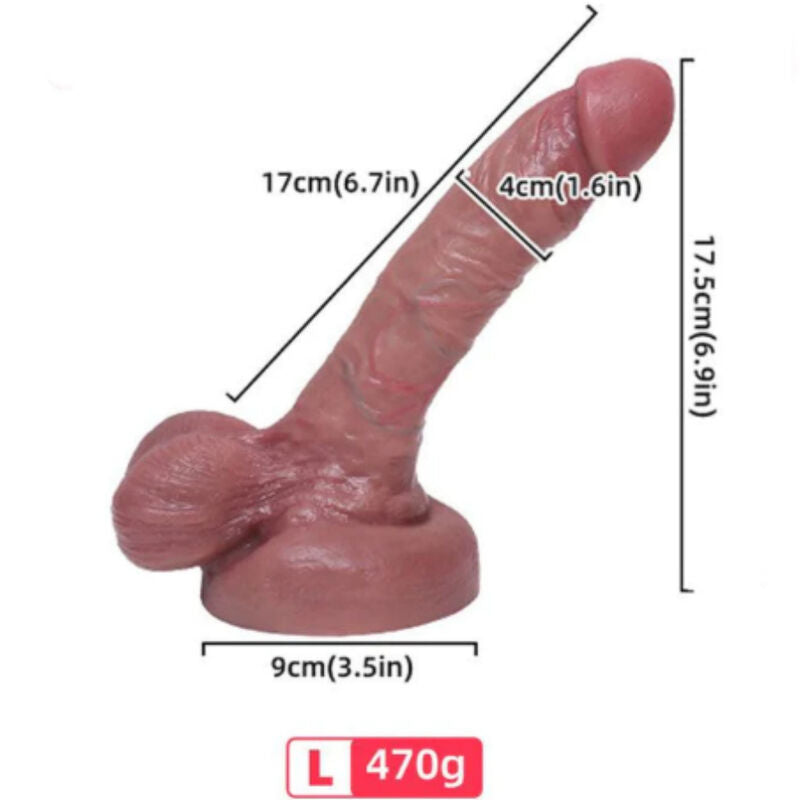 ARMONY - DILDO REALISTA DE SILICONA LÍQUIDA 17 CM