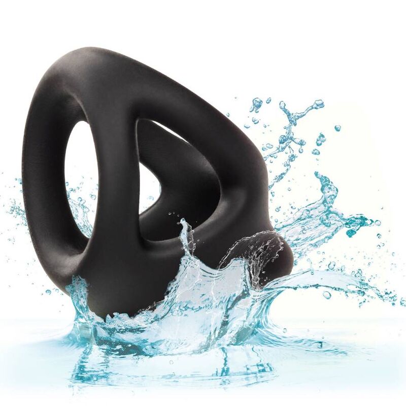 CALEXOTICS - ANILLO DE JAULA DOBLE ALPHA NEGRO