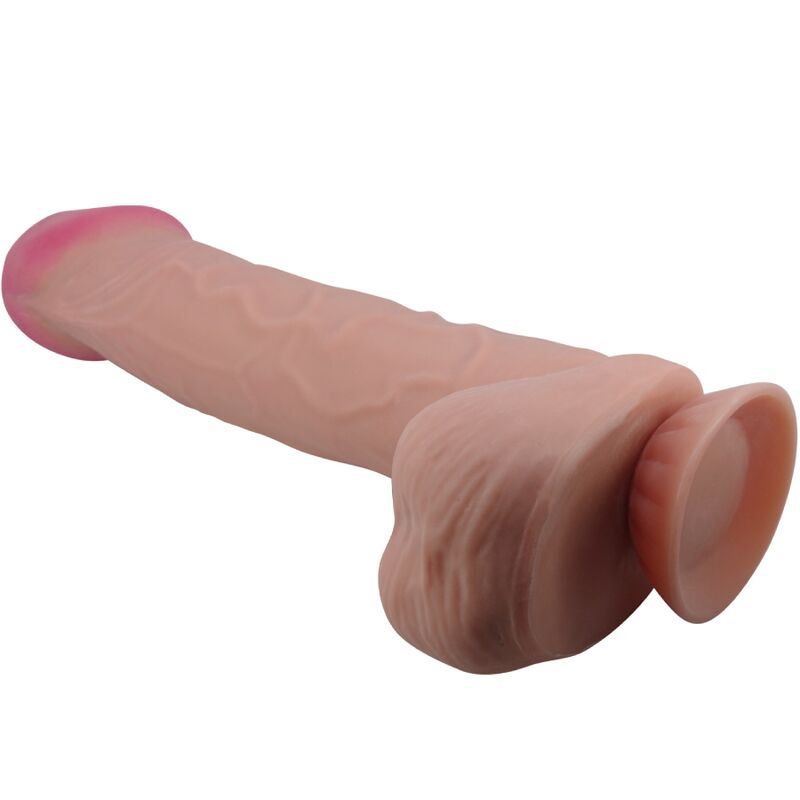 PRETTY LOVE - DILDO REALISTA SERIE PIEL DESLIZANTE CON VENTOSA PIEL DESLIZANTE MARRÓN 26 CM
