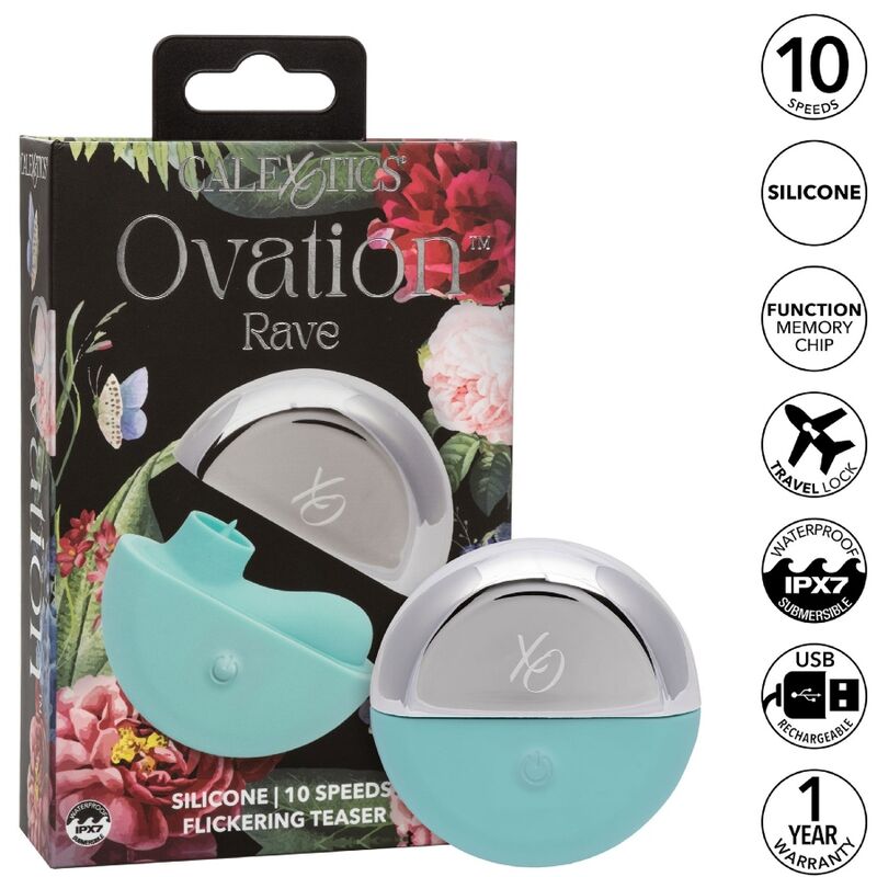 CALEXOTICS - ESTIMULADOR OVATION RAVE VERDE AGUA
