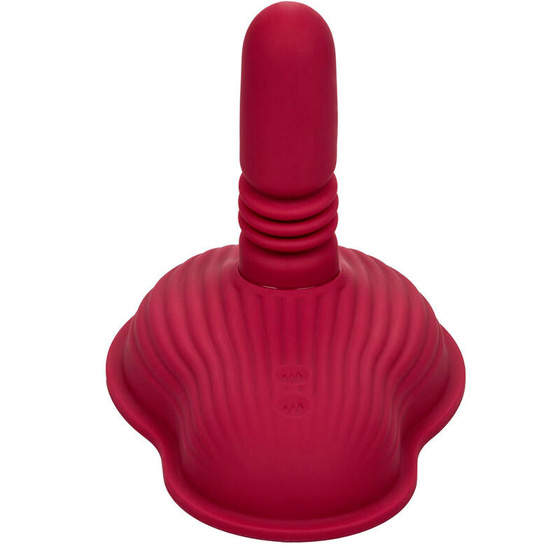CALEXOTICS - MASAJEADOR DE JINETE DOBLE MOTOR CONTROL REMOTO ROJO