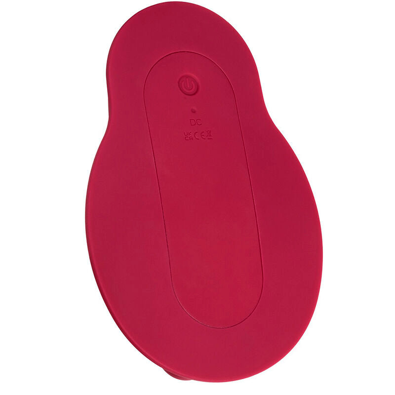 CALEXOTICS - MASAJEADOR DE JINETE DOBLE MOTOR CONTROL REMOTO ROJO