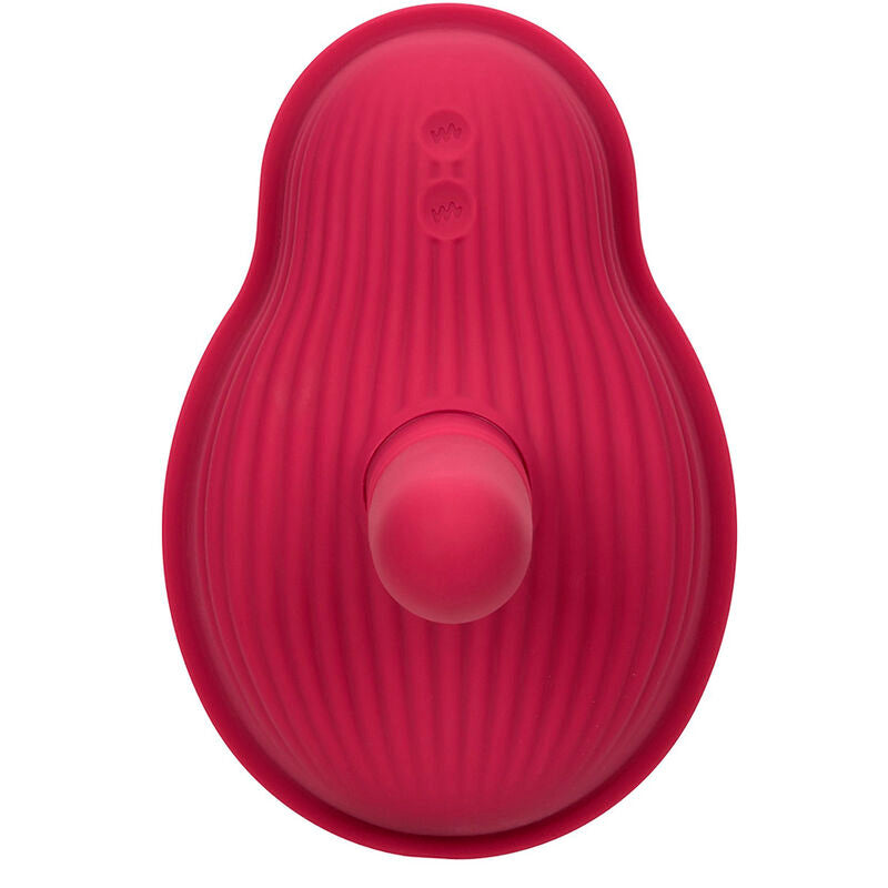 CALEXOTICS - MASAJEADOR DE JINETE DOBLE MOTOR CONTROL REMOTO ROJO