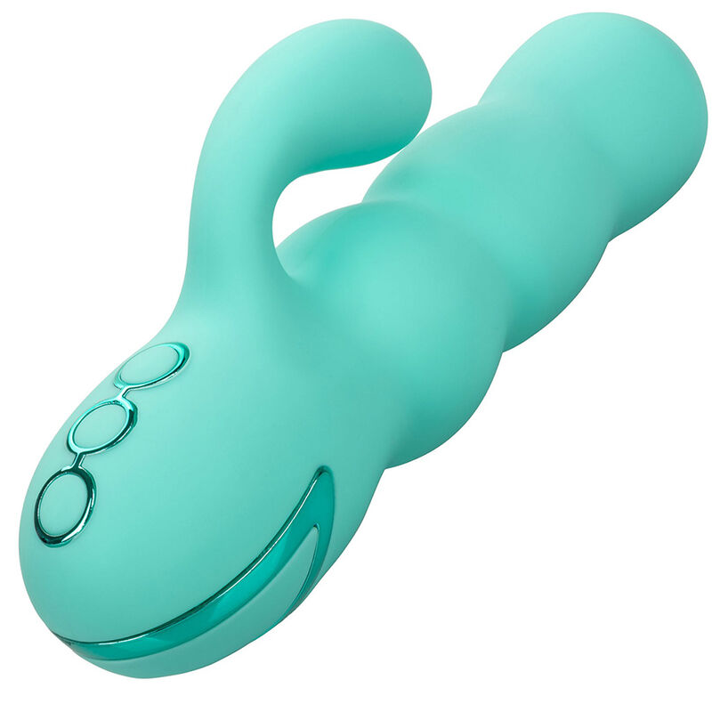CALEXOTICS - DEL MAR DIVA VIBRADOR RABBIR AQUA GREEN BY CALIFORNIA DREAMING