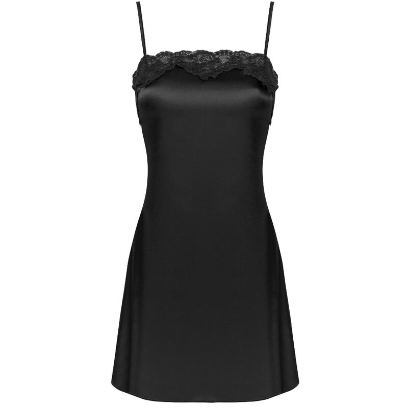 LIVCO CORSETTI FASHION - JACQUELINE LC 90249 BATA + CAMISA + BRAGUITA NEGRA L/XL