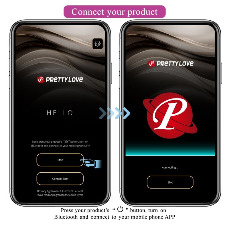 PRETTY LOVE - BAIRD PUNTO G 12 VIBRACIONES RECARGABLE LILA APP