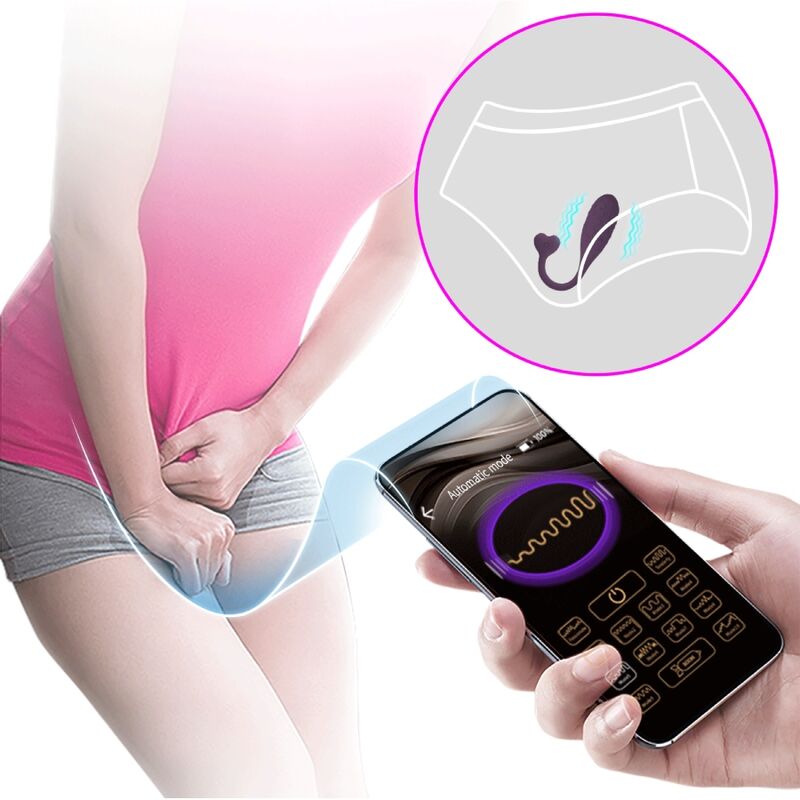 PRETTY LOVE - HUEVO VIBRADOR CONTROLADO POR APP FISHERMAN LILA