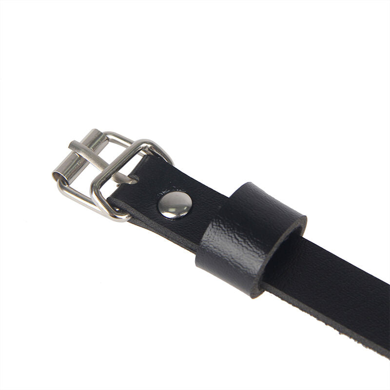 SUBBLIME - ARNÉS DE CUERO PARA CINTURA Y PIERNAS NEGRO TALLA ÚNICA