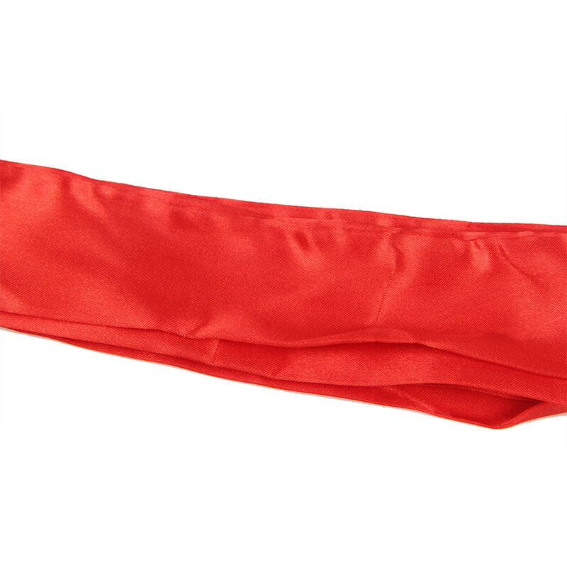 SUBBLIME - BATA DE TELA TRANSPARENTE CON DETALLE DE ENCAJE ROJO L/XL