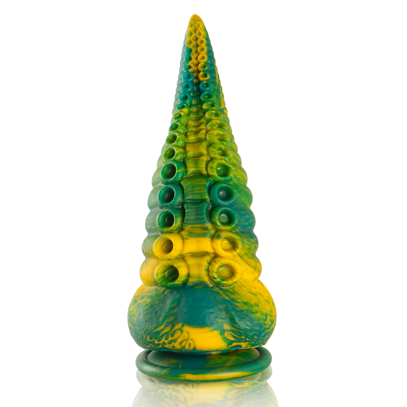 ÉPICO - DILDO DE TENTÁCULOS VERDES CETUS DE GRAN TAMAÑO