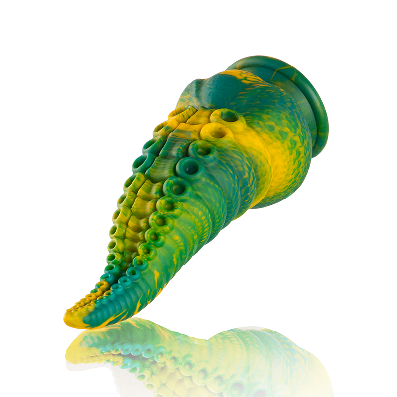 ÉPICO - DILDO DE TENTÁCULOS VERDES CETUS DE GRAN TAMAÑO