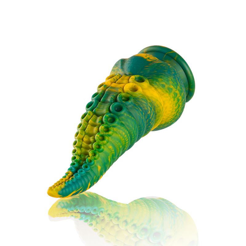 ÉPICO - DILDO DE TENTÁCULO VERDE CETUS TAMAÑO PEQUEÑO