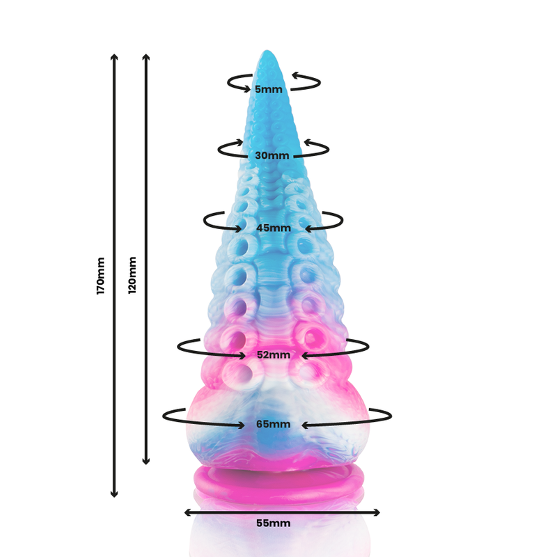 EPIC - PHORCYS BLUE TENTACULE DILDO PETITE TAILLE