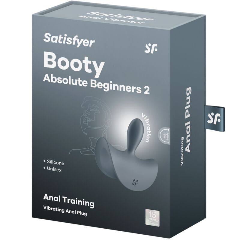 SATISFYER - BOOTY ABSOLUTE BEGINNERS 2 PLUG ANAL VIBRATEUR UNISEXE NOIR