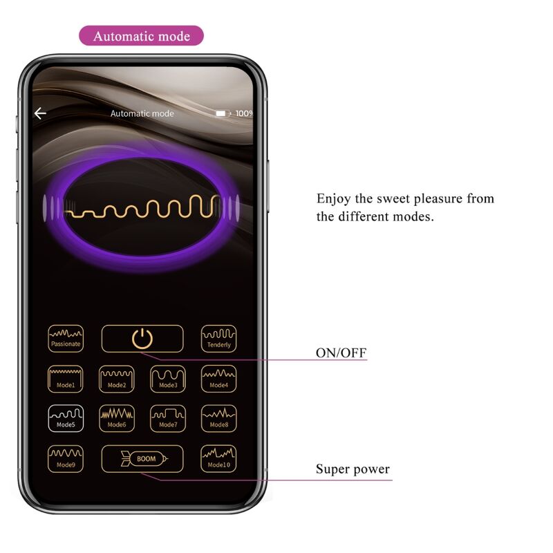 PRETTY LOVE - HUEVO VIBRADOR RECARGABLE CASPER MORADO