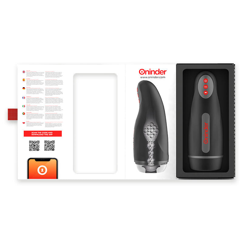 ONINDER - MASTURBADOR MASCULINO RECARGABLE SEÚL 10 VELOCIDADES - APLICACIÓN GRATUITA