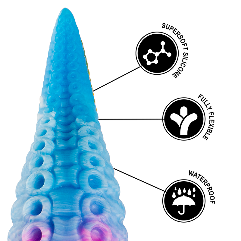 EPIC - Gode tentacule bleu PHORCYS grande taille