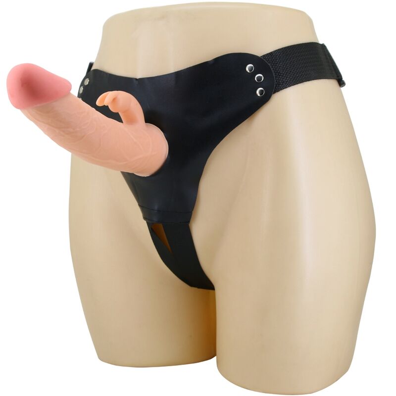PRETTY LOVE - MAVIS ARNÉS BRAGUITAS UNIVERSALES CON DILDO 19 CM NATURAL