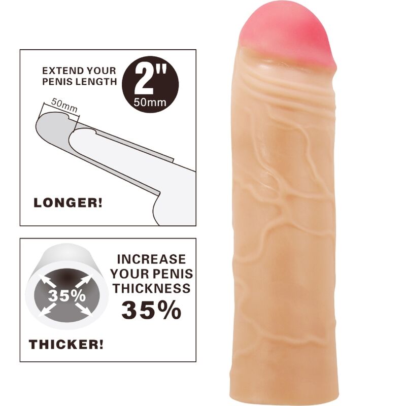 PRETTY LOVE - EXTENSOR DE PENE CHANE CUBIERTA CARNE