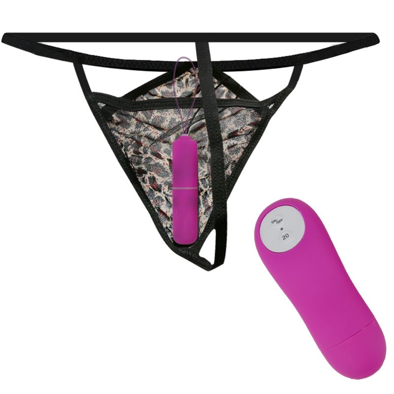 BAILE - TANGA CON BALA VIBRADORA Y CONTROL MORADO