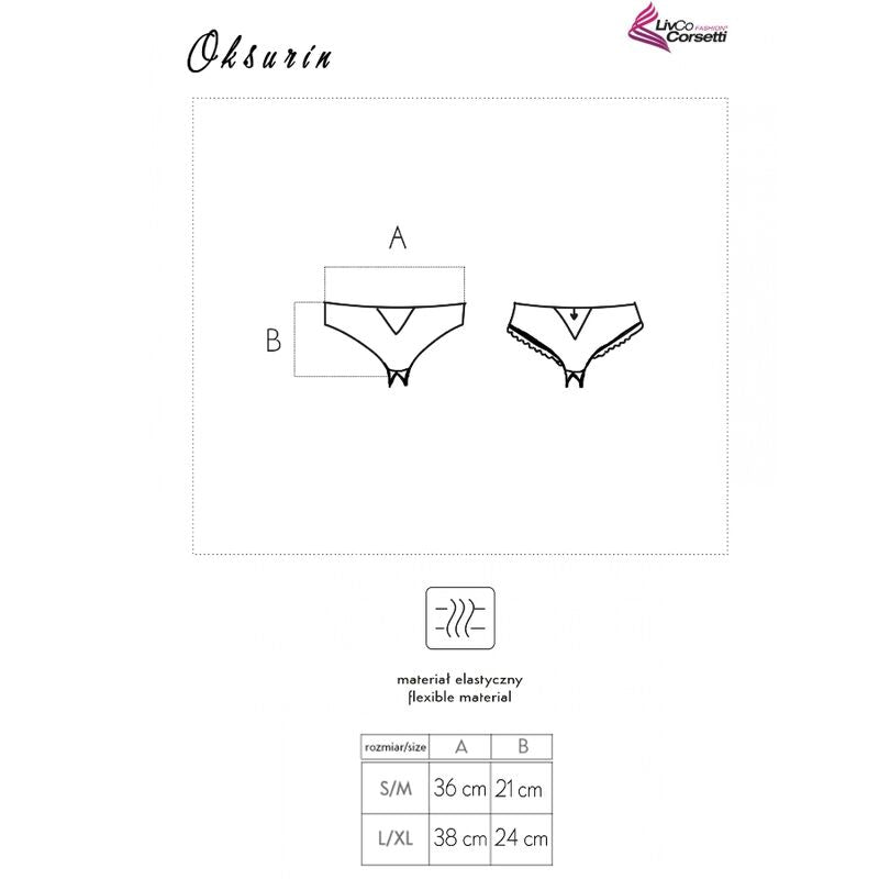 LIVCO CORSETTI FASHION - BRAGUITA OKSURIN SIN ENTREPIERNA NEGRA