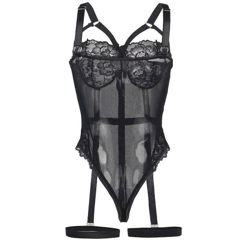 SUBBLIME - TEDDY CON DETALLE DE LIGUERO EN EL PECHO NEGRO L/XL