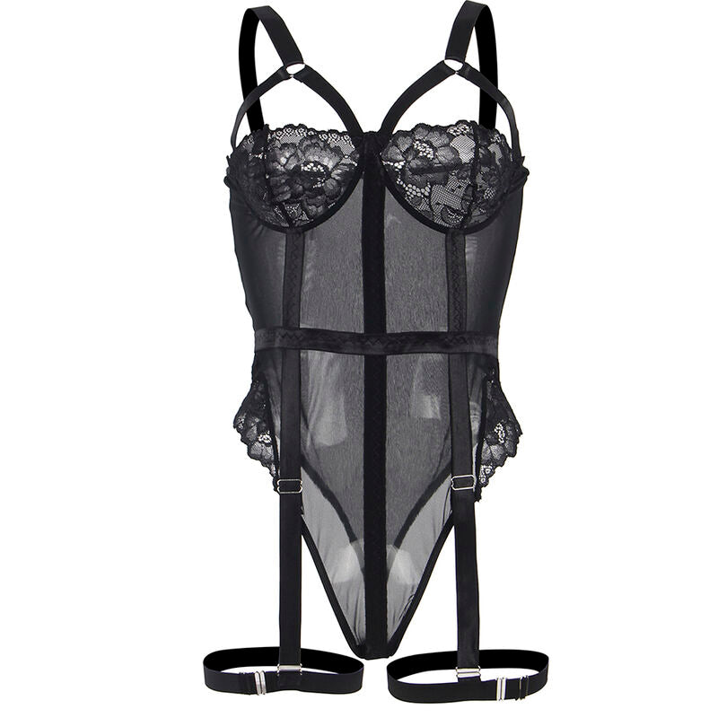 SUBBLIME - TEDDY CON DETALLE DE LIGUERO EN EL PECHO NEGRO L/XL