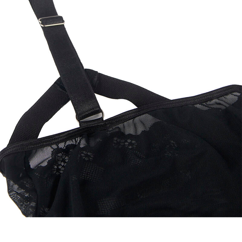 SUBBLIME - TEDDY CON DETALLE DE LIGUERO EN EL PECHO NEGRO L/XL