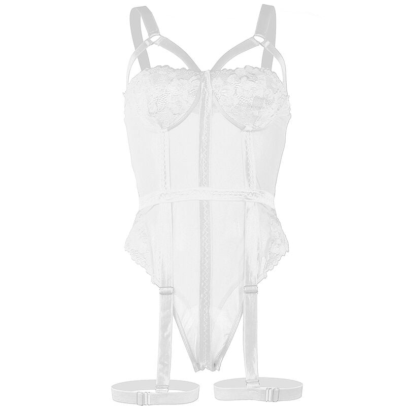 SUBBLIME - TEDDY CON DETALLE DE LIGUERO EN EL PECHO BLANCO L/XL