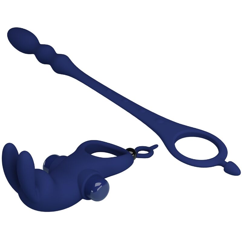 PRETTY LOVE - AYAD ANILLO VIBRADOR CON CONEJO CON TAPÓN AZUL