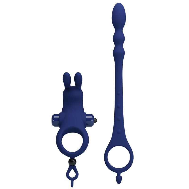 PRETTY LOVE - AYAD ANILLO VIBRADOR CON CONEJO CON TAPÓN AZUL