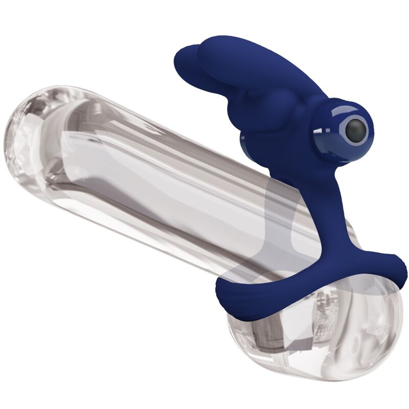 PRETTY LOVE - FRANCISCO ANILLO VIBRADOR DOBLE CONEJO AZUL