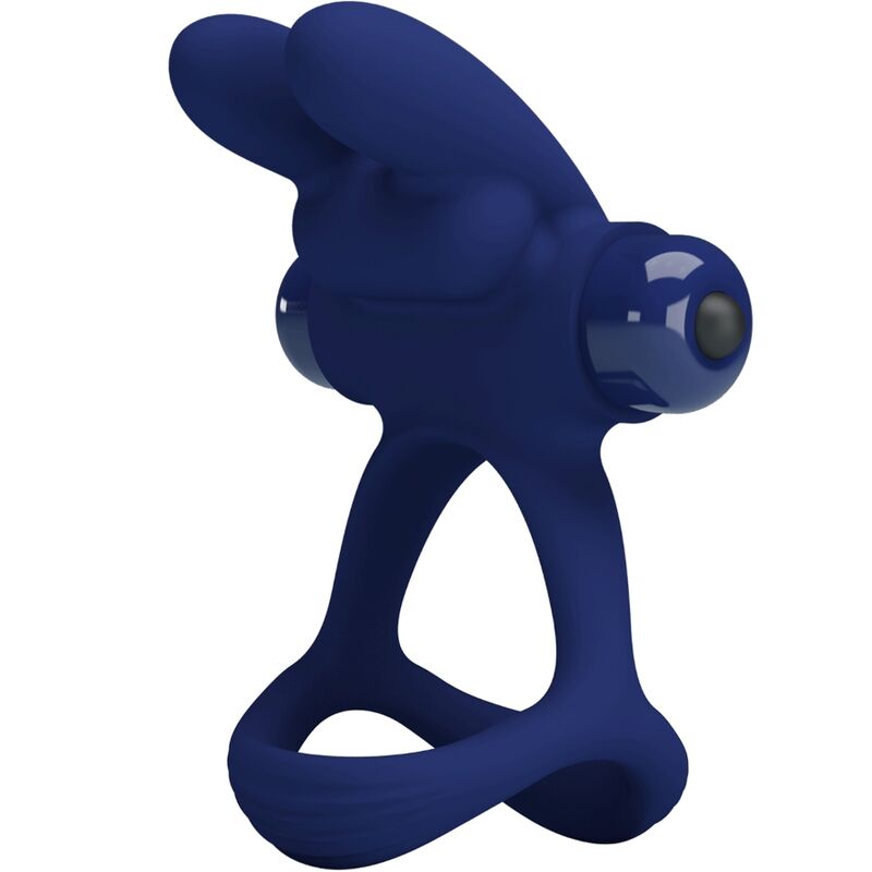 PRETTY LOVE - FRANCISCO ANILLO VIBRADOR DOBLE CONEJO AZUL