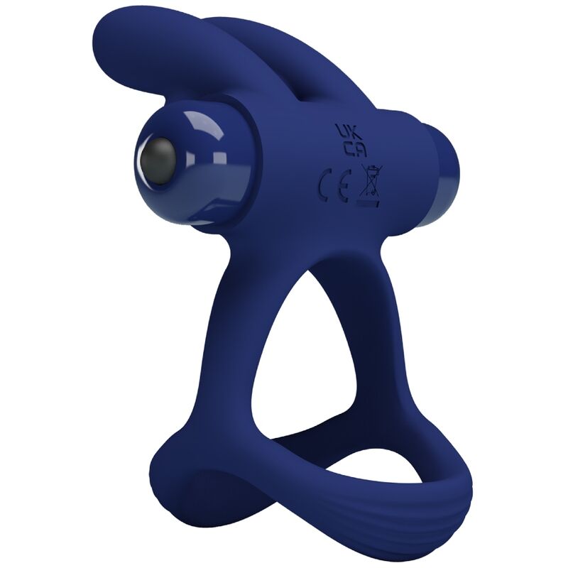 PRETTY LOVE - FRANCISCO ANILLO VIBRADOR DOBLE CONEJO AZUL