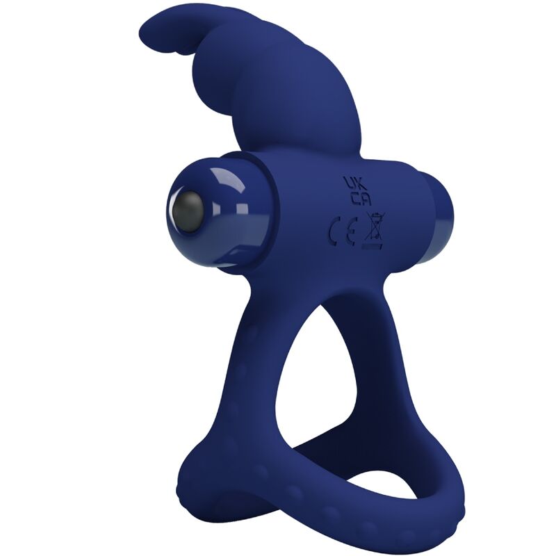 PRETTY LOVE - LUCHITO ANILLO VIBRADOR DOBLE CONEJO AZUL